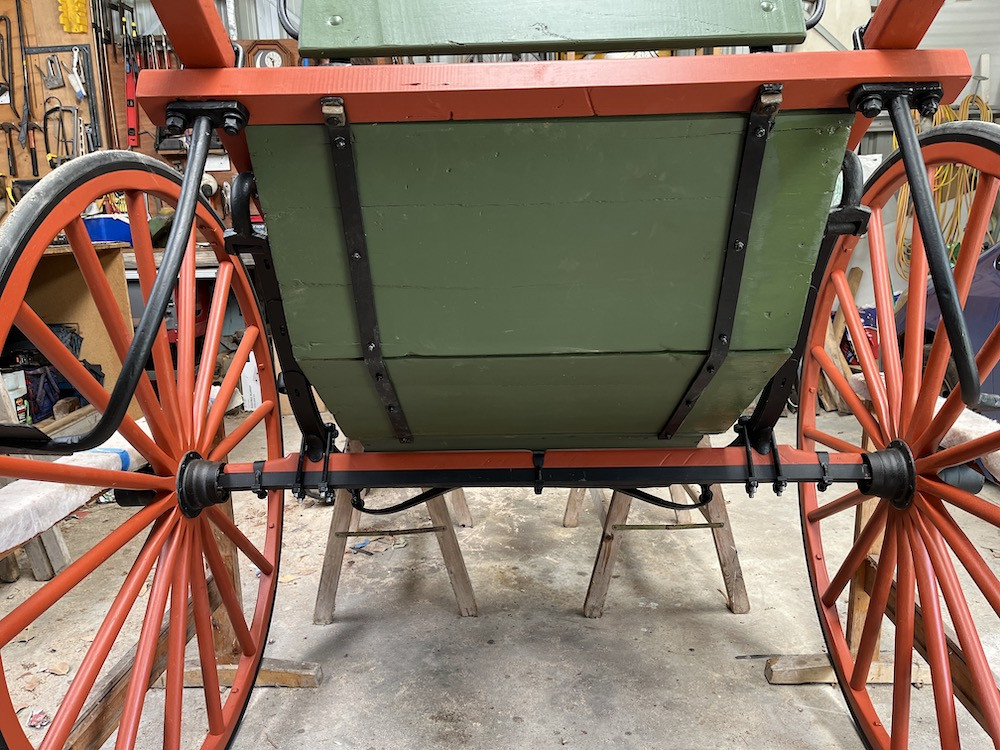 Vintage cart restored to new